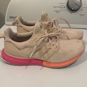 Adidas Ultra Boost Size 7.5 neon pink and Orange